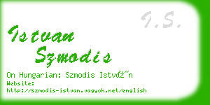 istvan szmodis business card